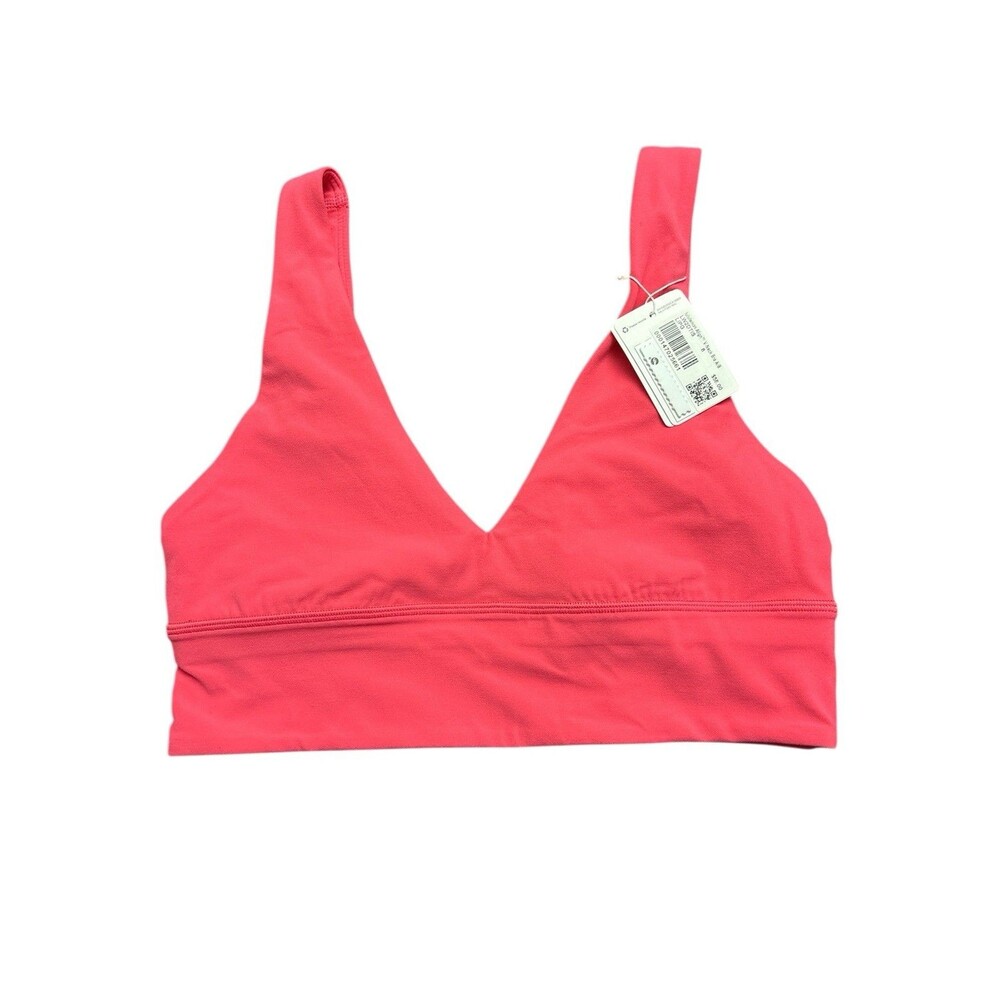 Lululemon Women’s Align V-Neck Bra A/B Cup LIPG Lipgloss Pink Size 8 New $58